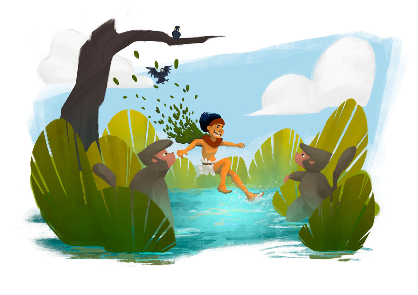 Mowgli's Bath