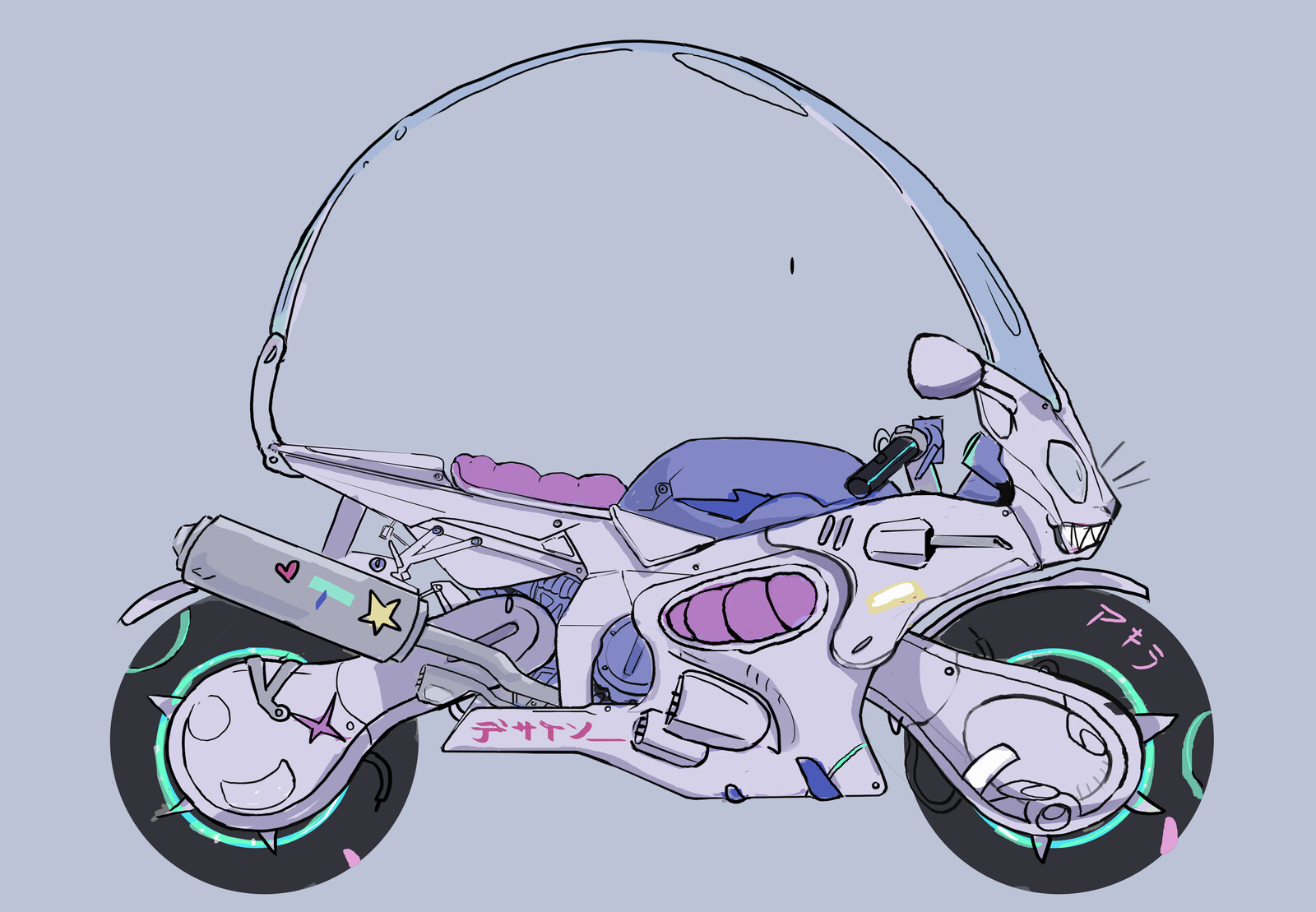Motorcycle rough sketch