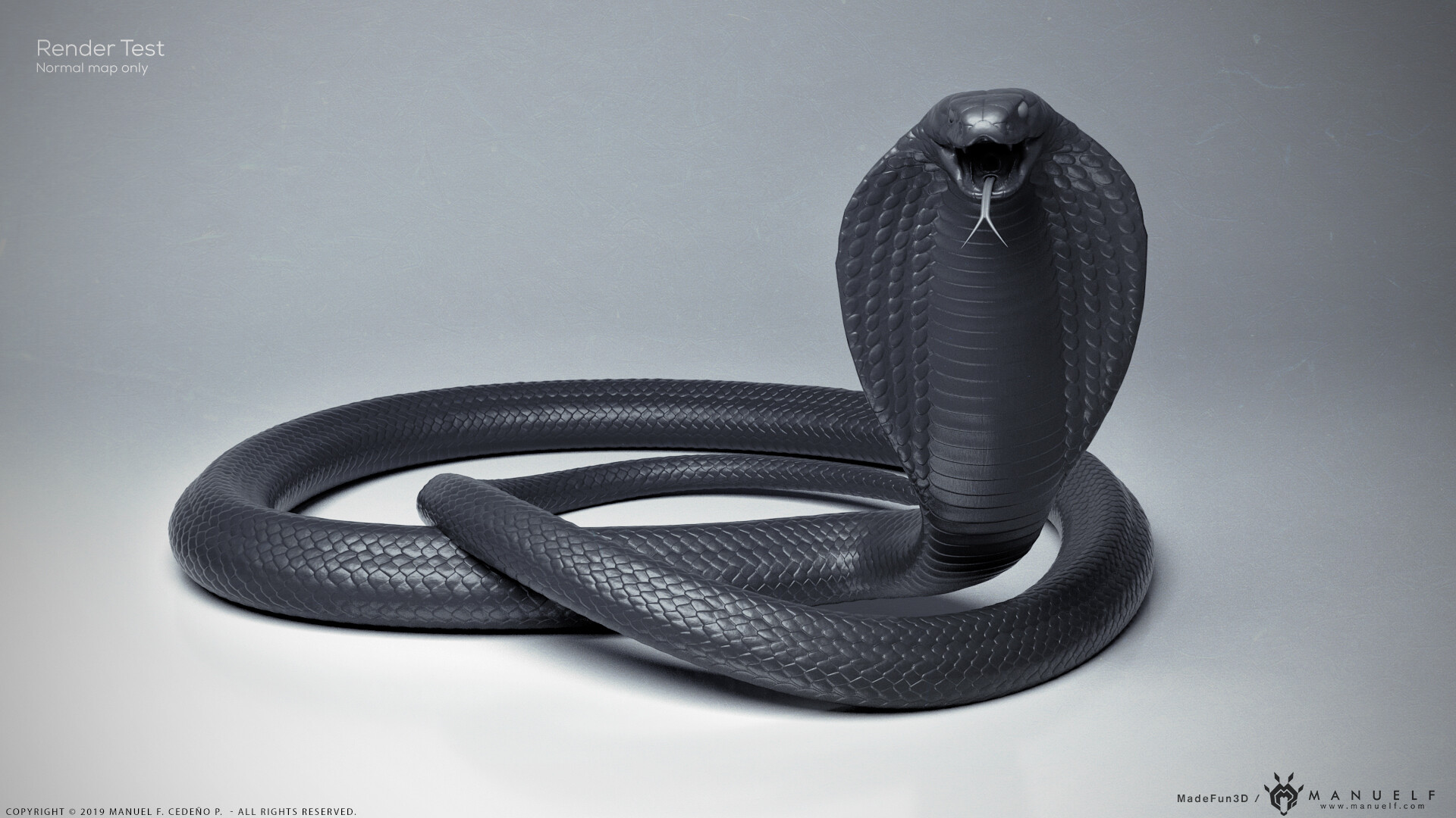 Artstation King Cobra Snake