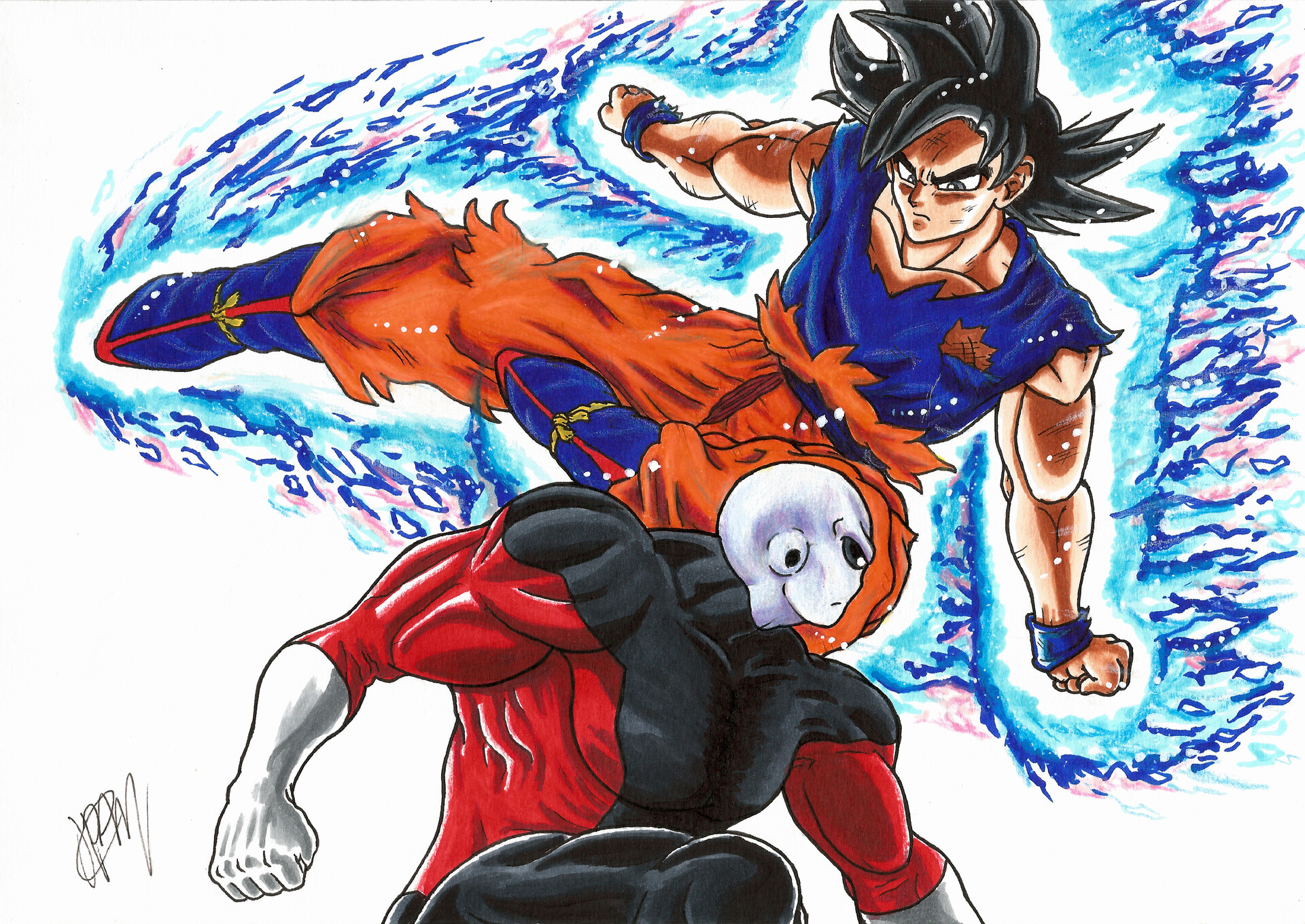 Como desenhar Goku Instinto Superior (Dragon Ball Super)