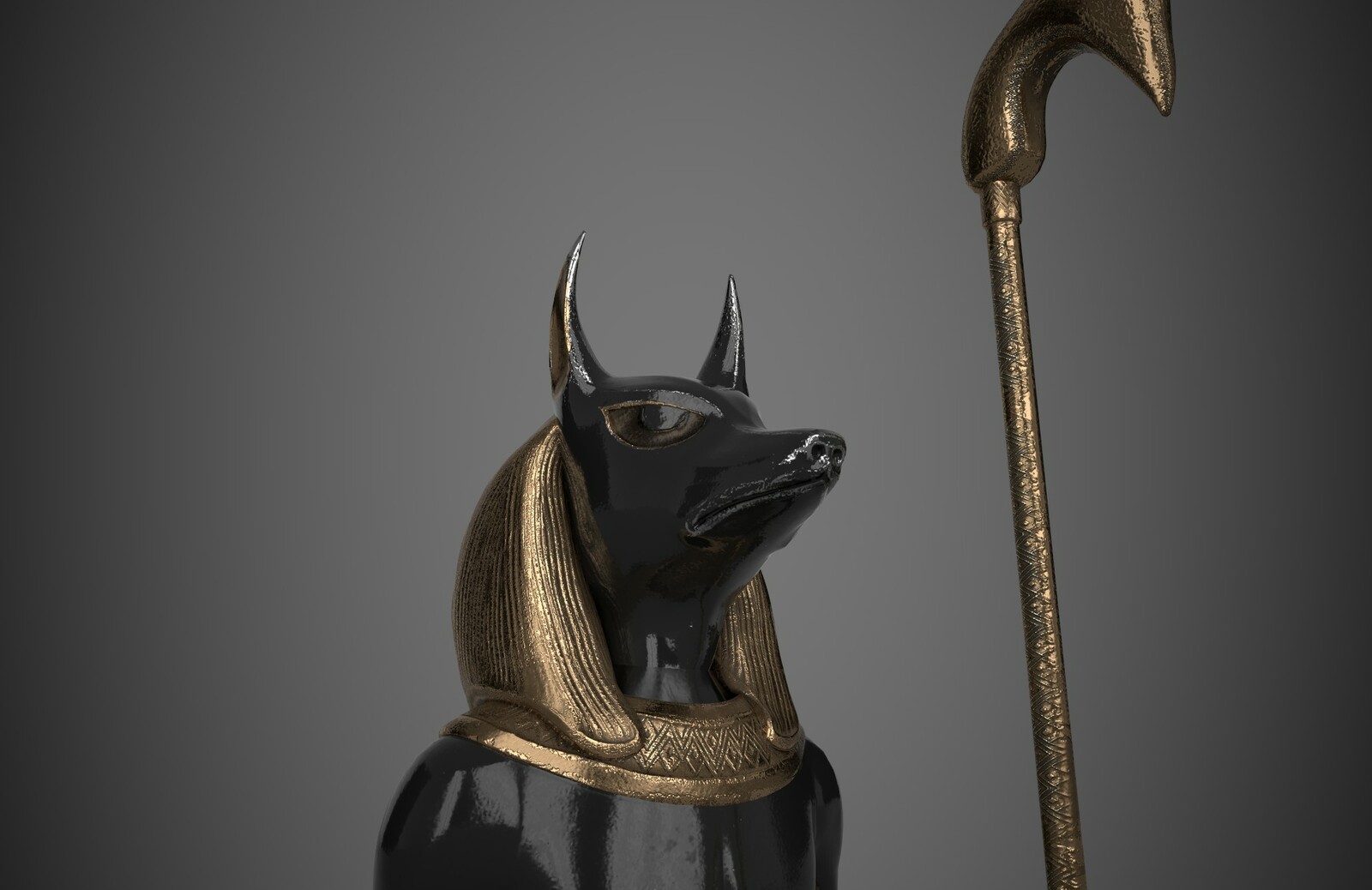 трость с анубисом. трость декоративная. хопеш анубиса. уас скипетр богов египта. анубис жезл.