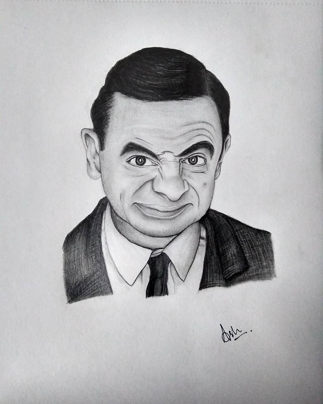 Mr Bean  Sketch Artwork Buy HighQuality Posters and Framed Posters  Online  All in One Place  PosterGully