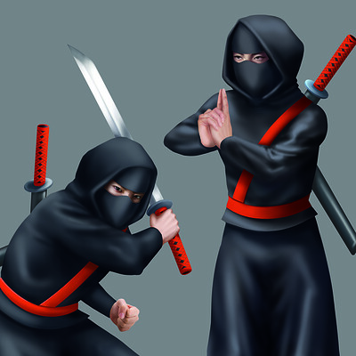 Lora Pang - Character Design - Ninja
