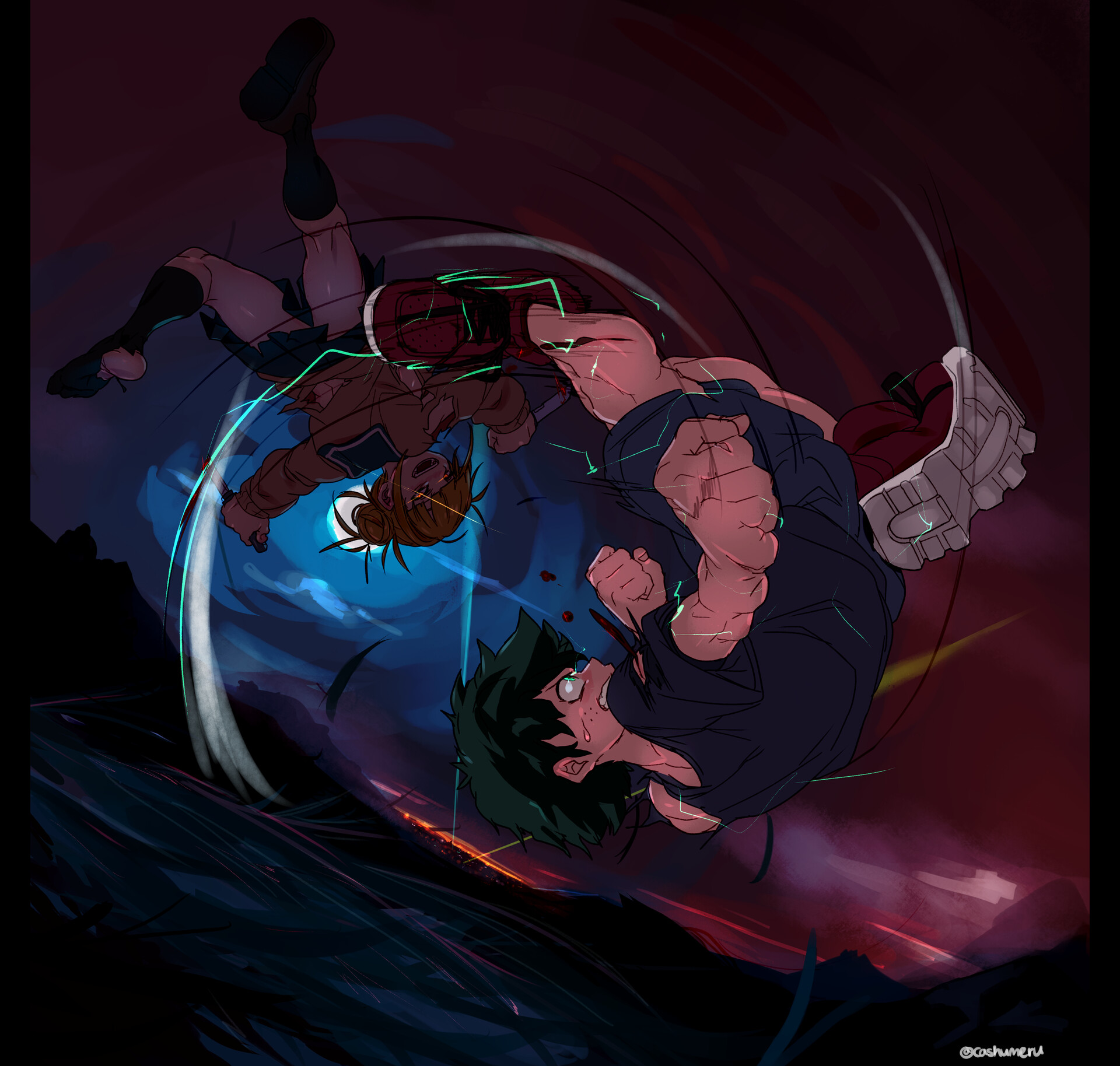 Artstation Deku Vs Toga Devin Wilson