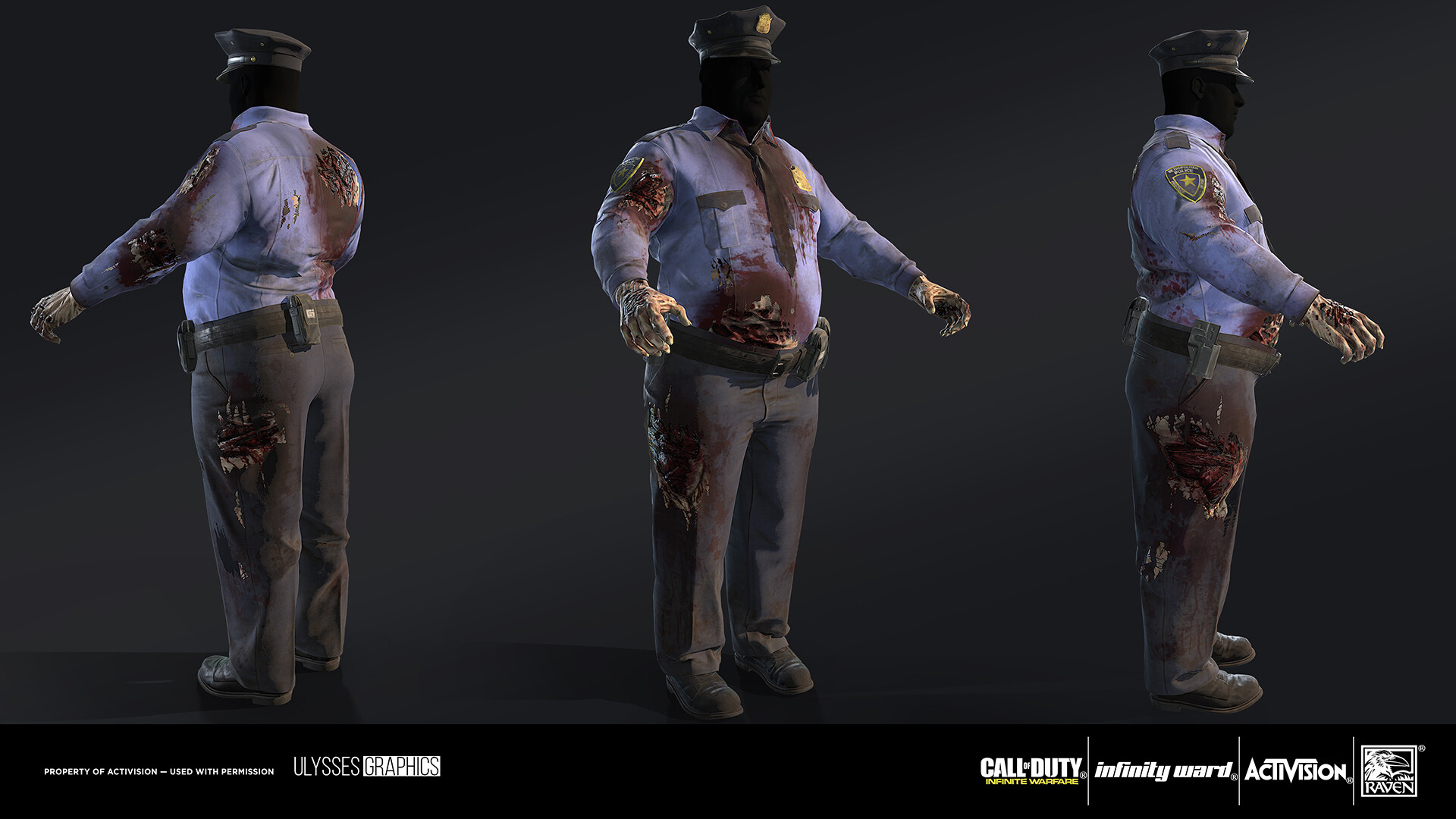 Katerina Zaikina Call Of Duty Infinite Warfare Police Officer Zombie