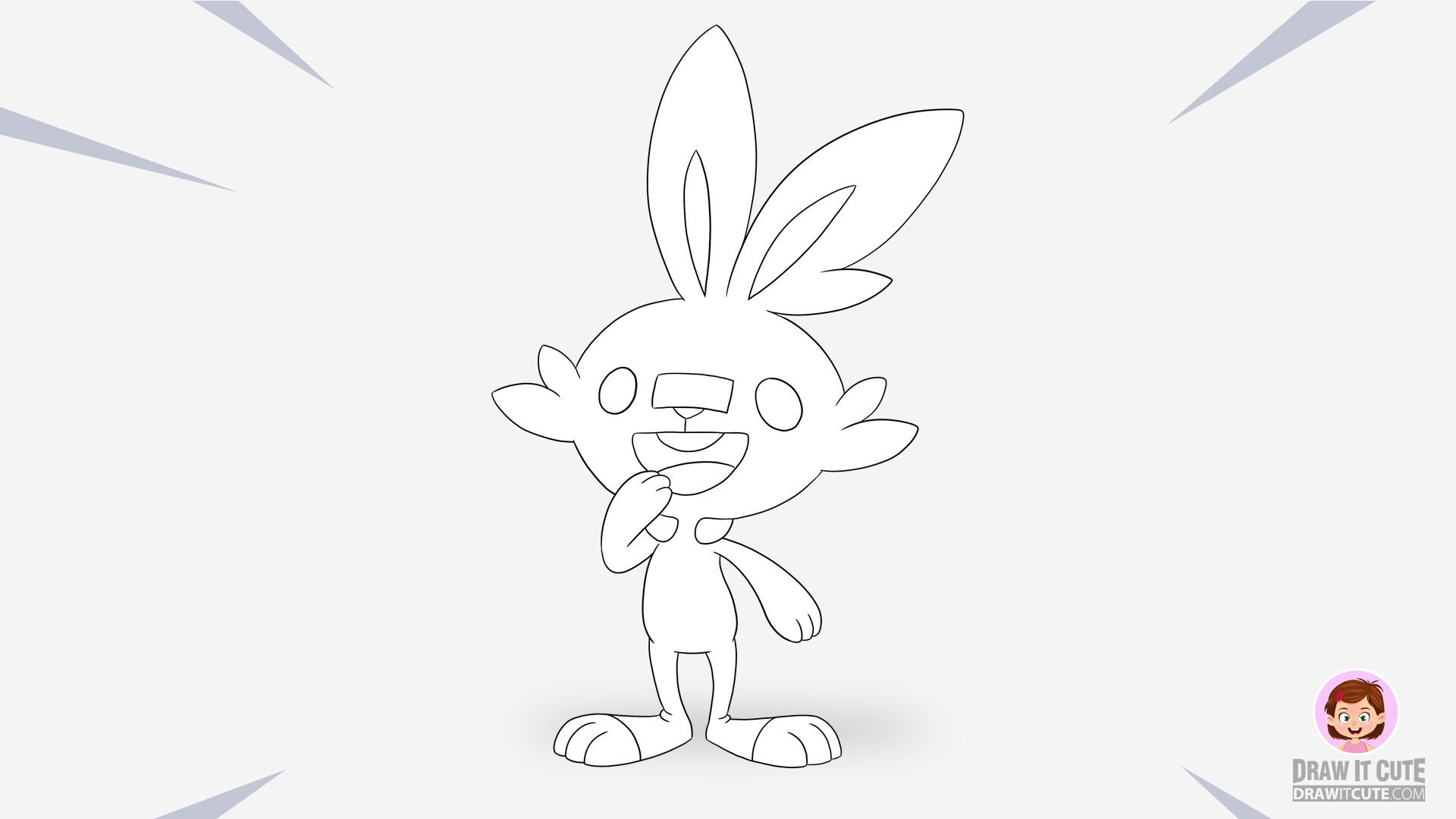 Scorbunny Coloring Pages : How To Draw Scorbunny Pokemon Super Easy