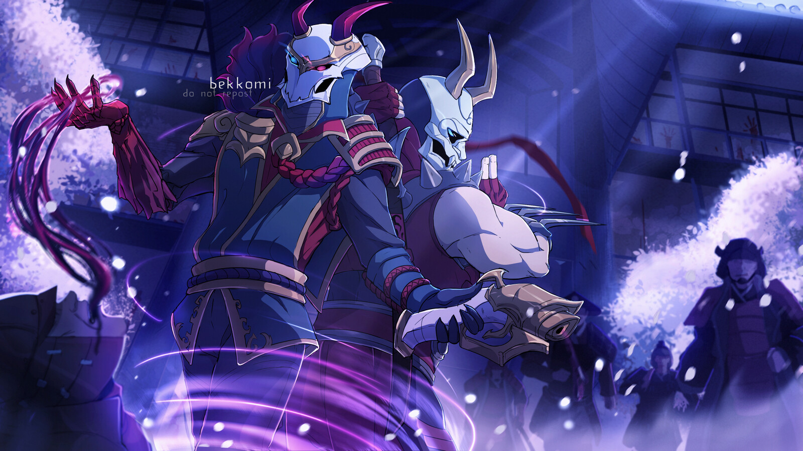 Artstation The Blood Moon Cult S Master Of Ceremonies And His Guard Daffodil Tran
