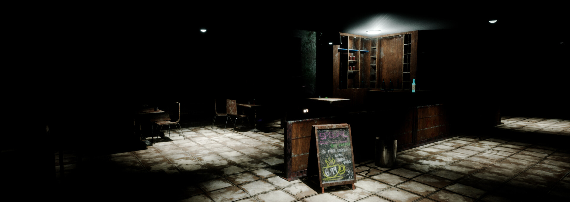 ArtStation Abandoned Mall Horror Game, Kathryn Hanwright