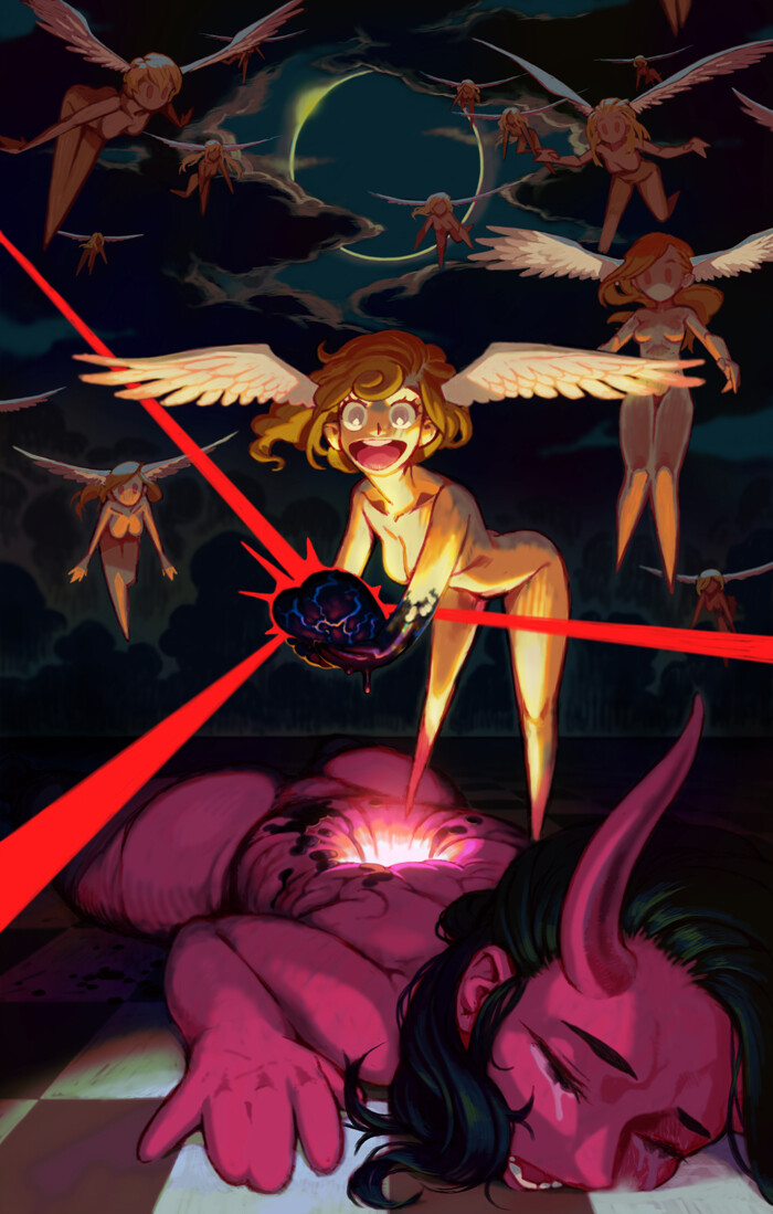 Artstation Good Vs Evil Eliot Min
