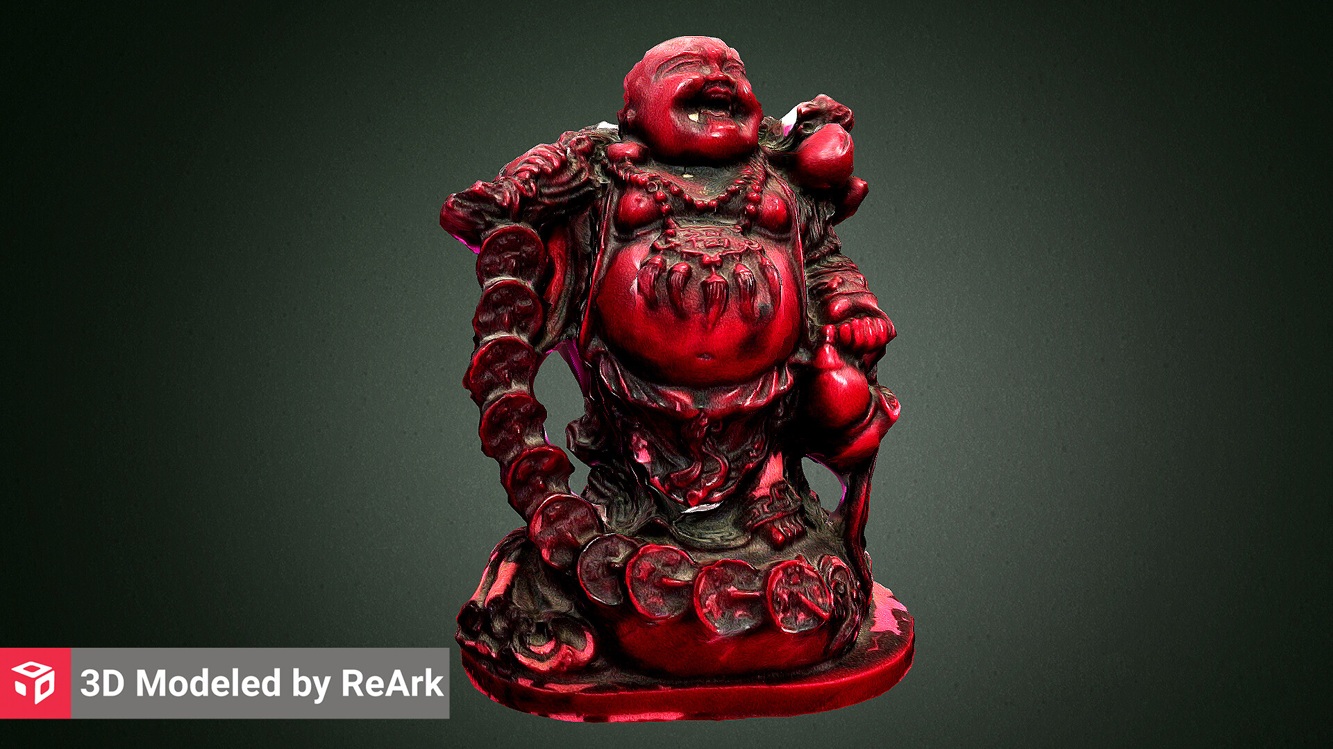 Artstation 3d Model Of The Laughing Buddha Reark 3d