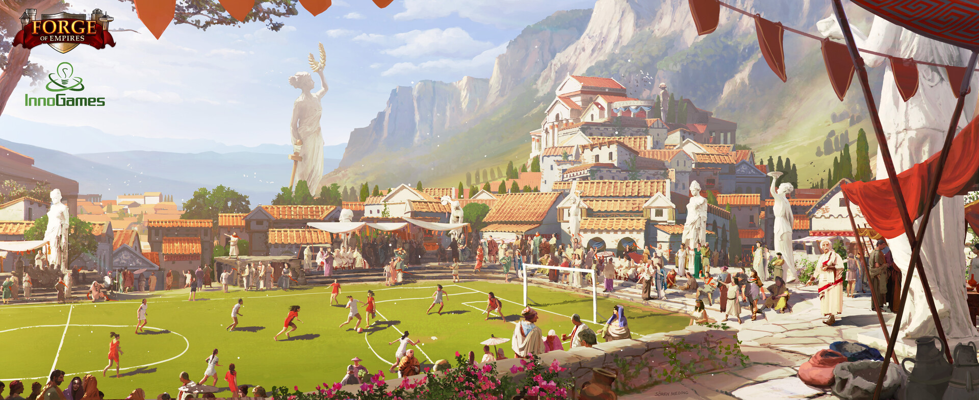 ArtStation of Empires Soccer Event Artwork