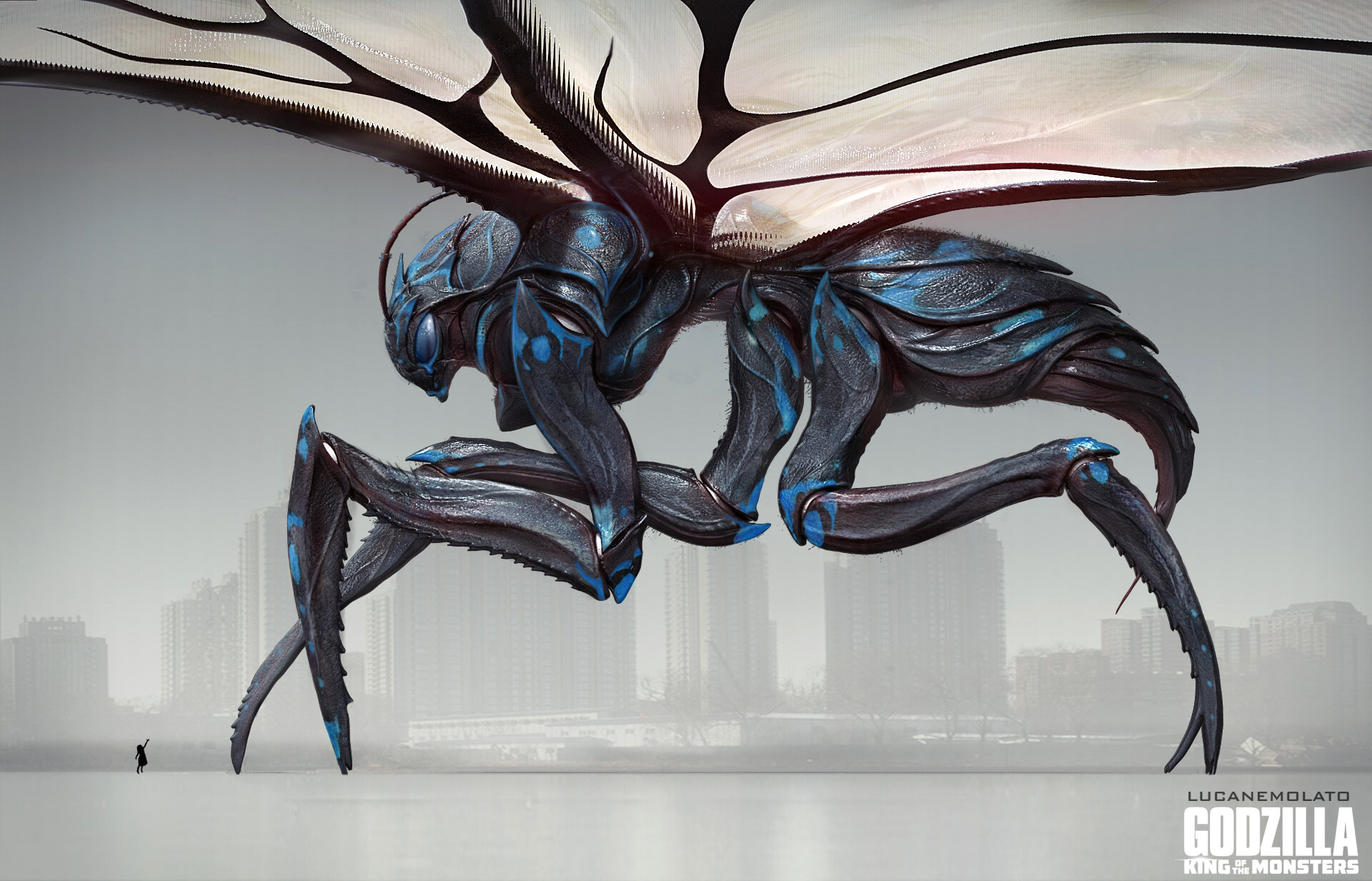 Artstation Mothra Concept Art Luca Nemolato