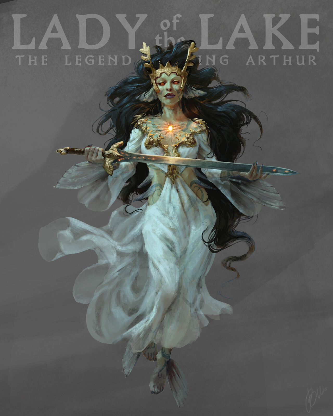 She needed to appear magical and flowy as if underwater. She is a supporting character, but there needed to be some doubt regarding her intentions.