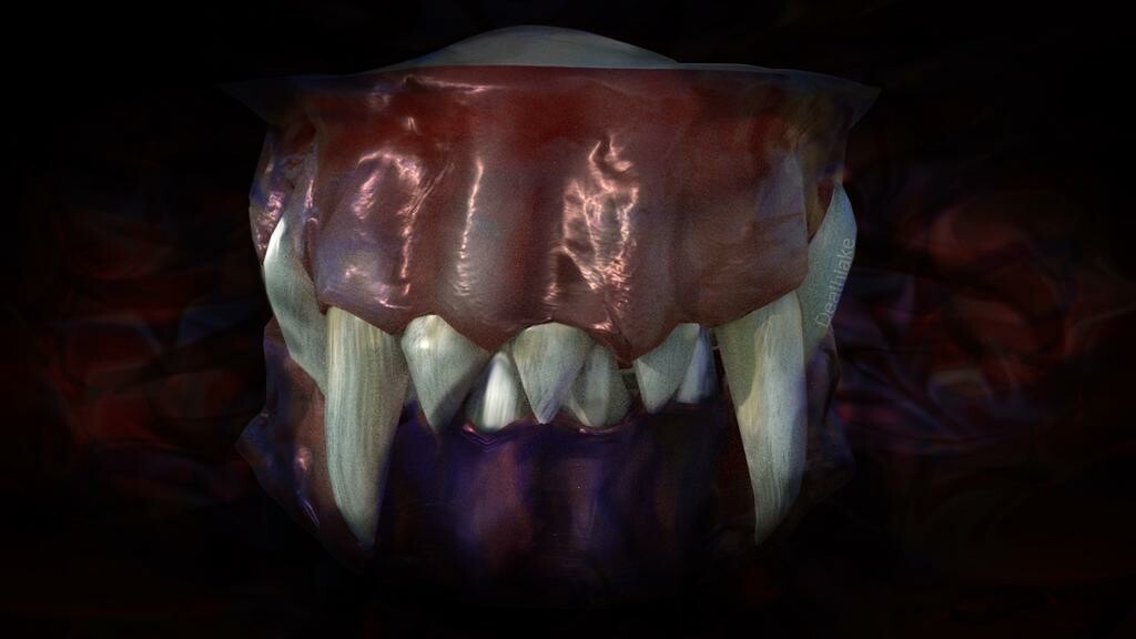 Shuk Yee Tsang 3D Monster Sharp Demon Teeth And Gums Turnaround Shuk Yee Tsang 3D Monster Sharp Demon Teeth And Gums Turnaround