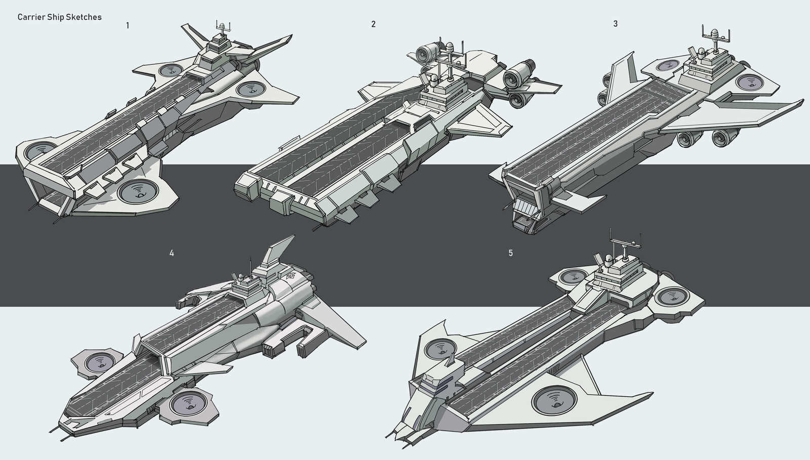 Flying Carrier Sketches
