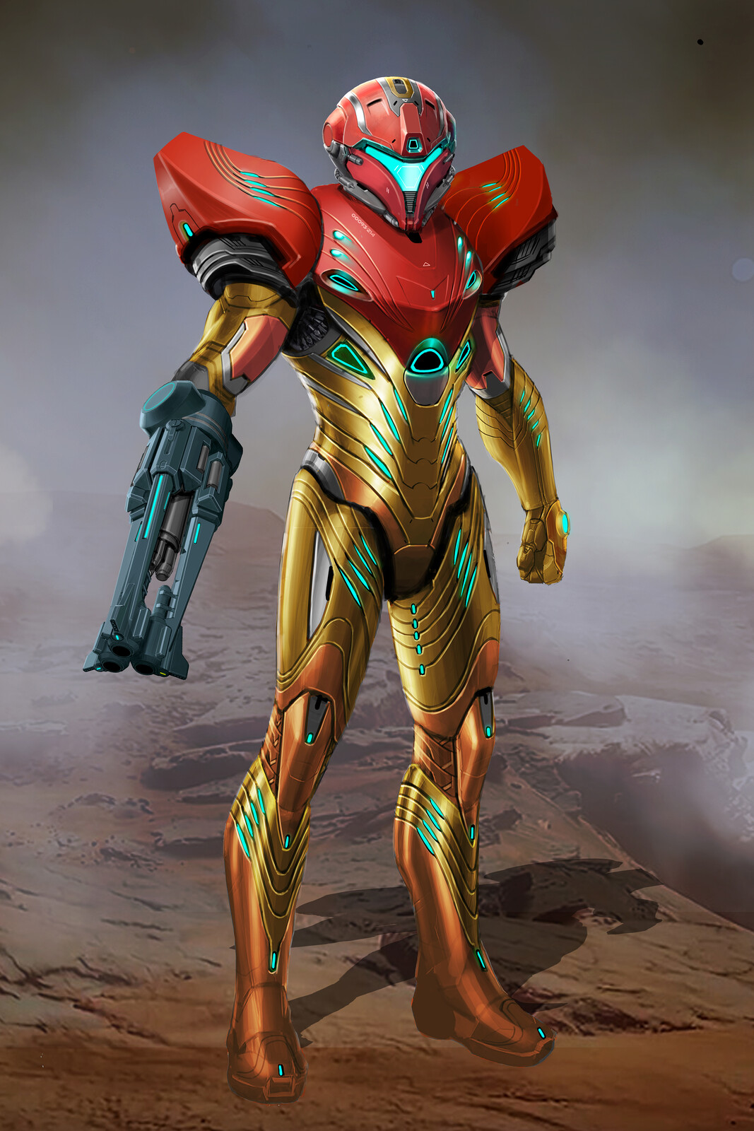 Samus suit with more alien and organic influence