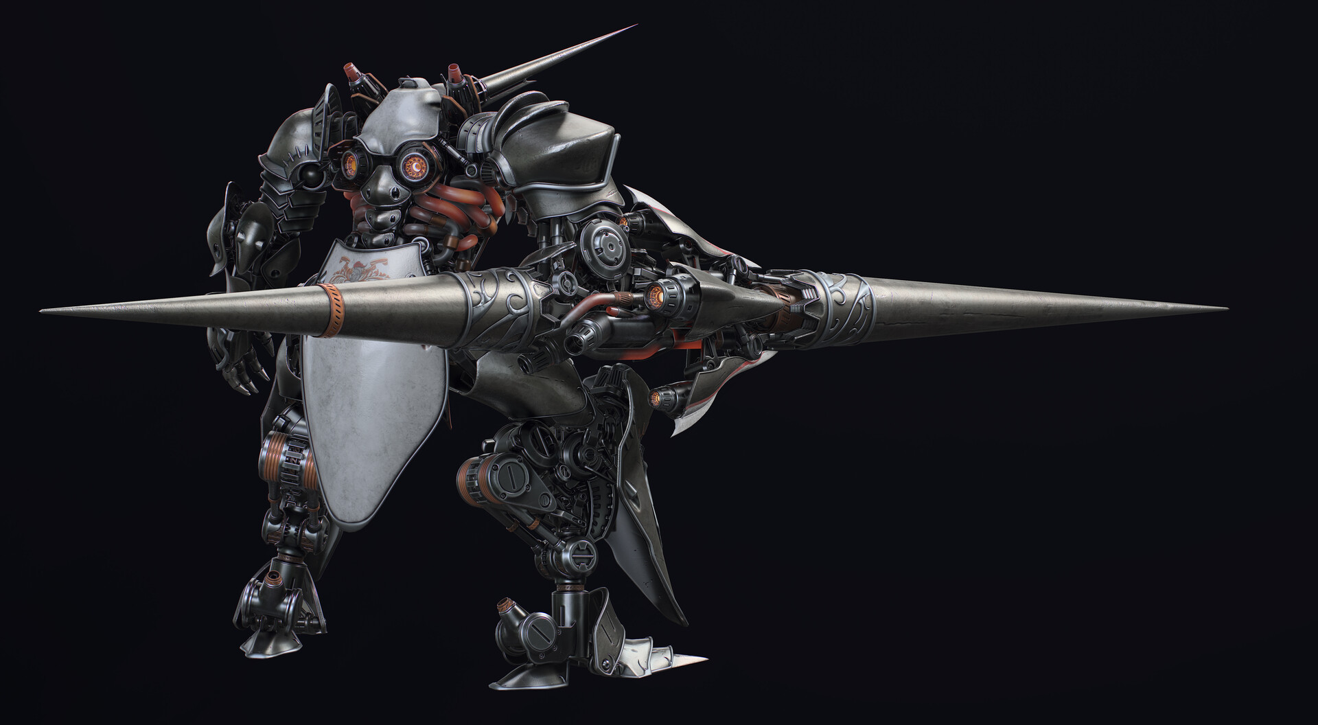 ArtStation - Steam Knight Lancelot, Emerson Tung