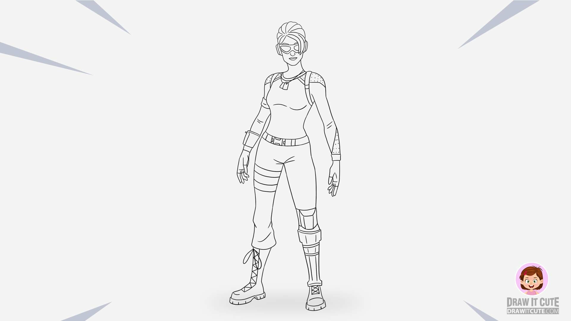 Images Of Fortnite Skins To Draw Step By Step
