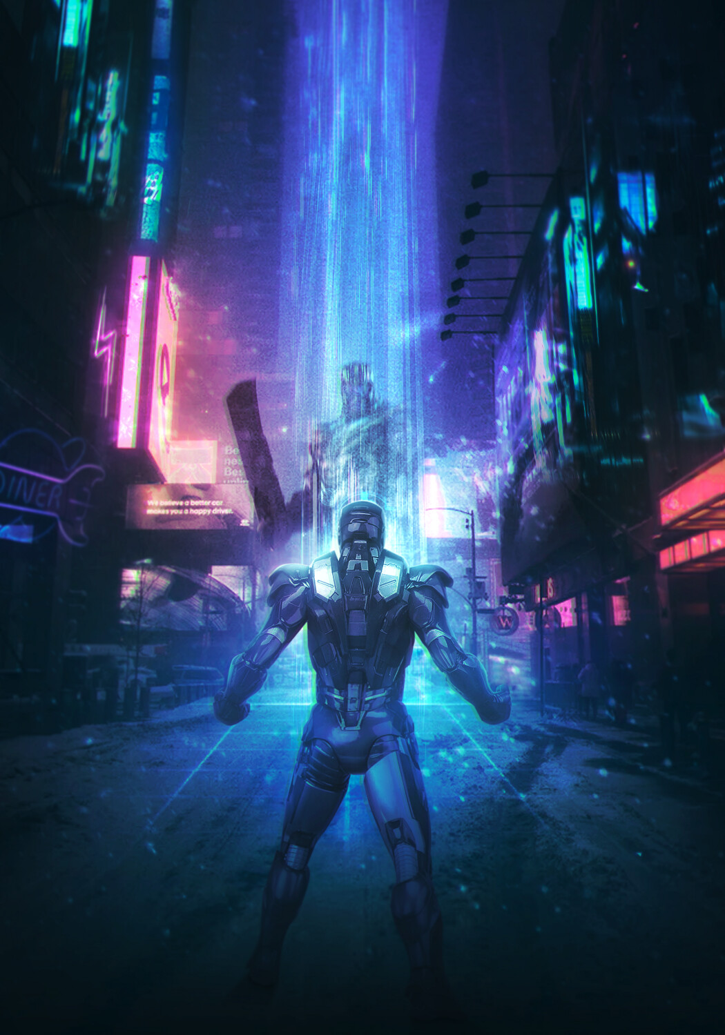 Artstation Cyberpunk 2077 X Avengers Iron Man Mizuri Au