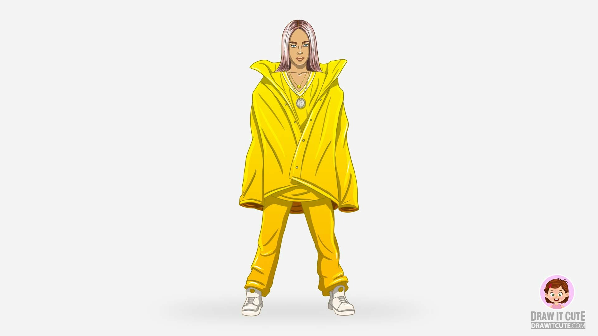 Artstation How To Draw Billie Eilish Bad Guy Full Body Step