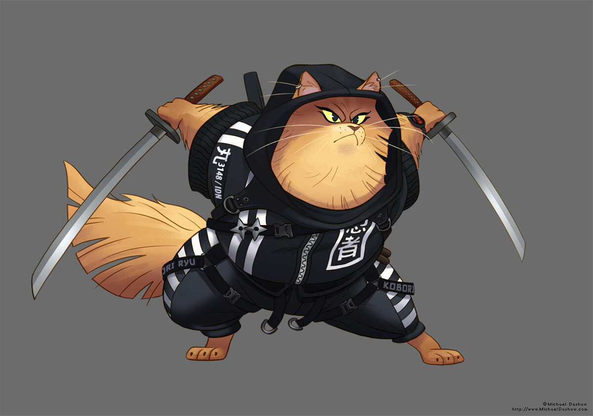 Maru the urban ninja cat.