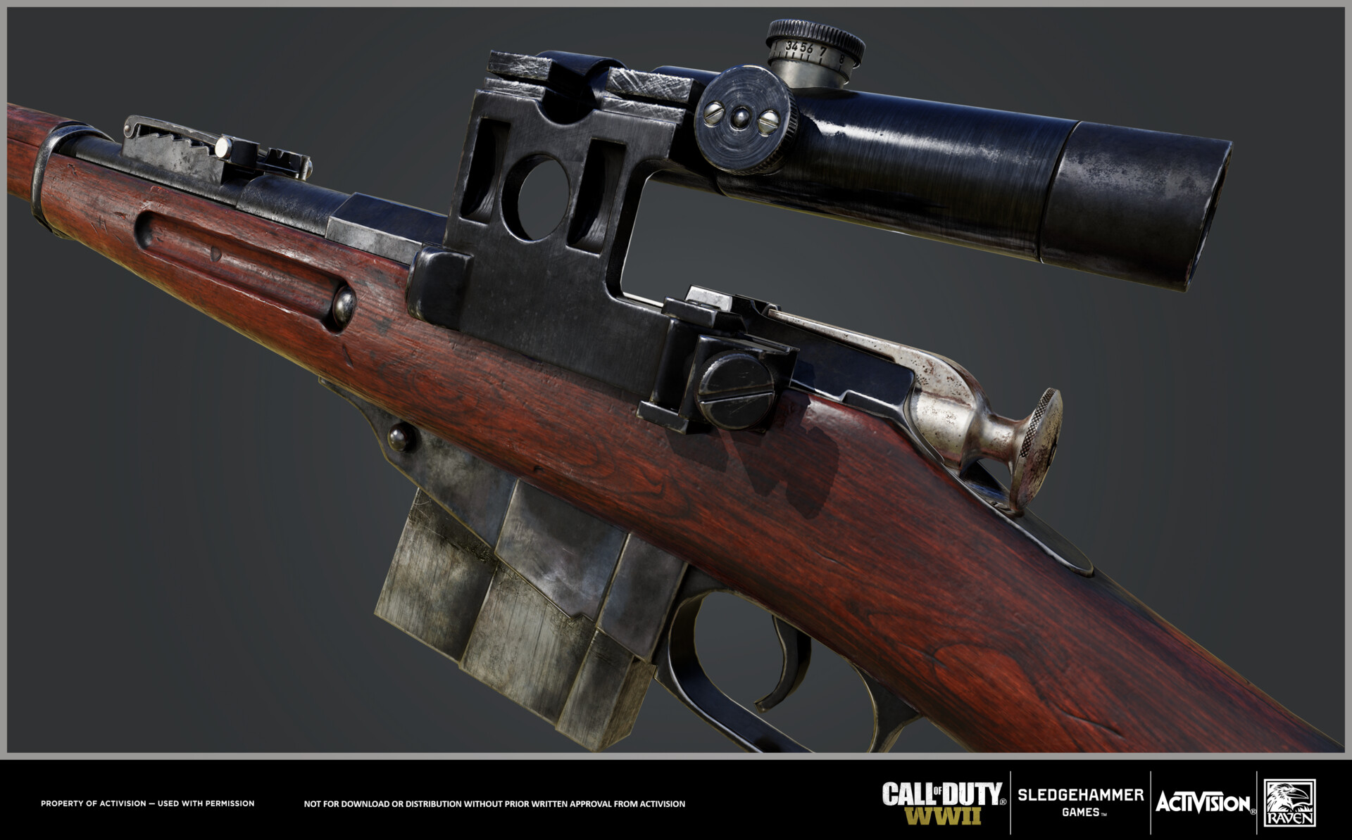 Casey Coleman Call Of Duty Ww2 3 Line Rifle
