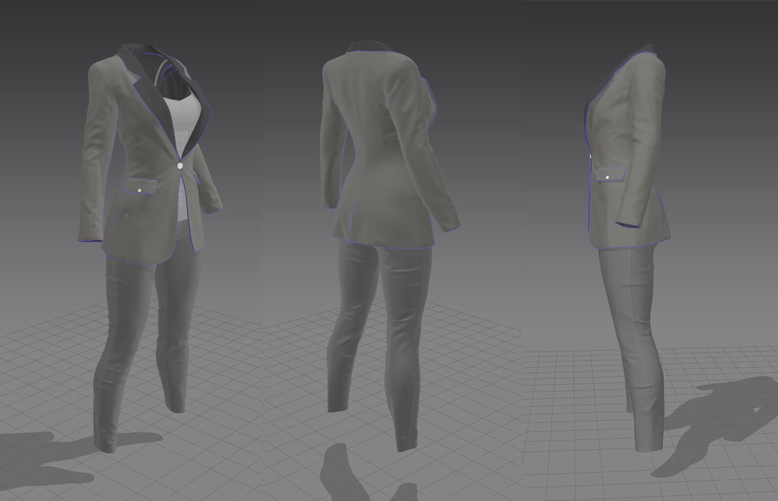 Раскройка одежды для Marvelous Designer