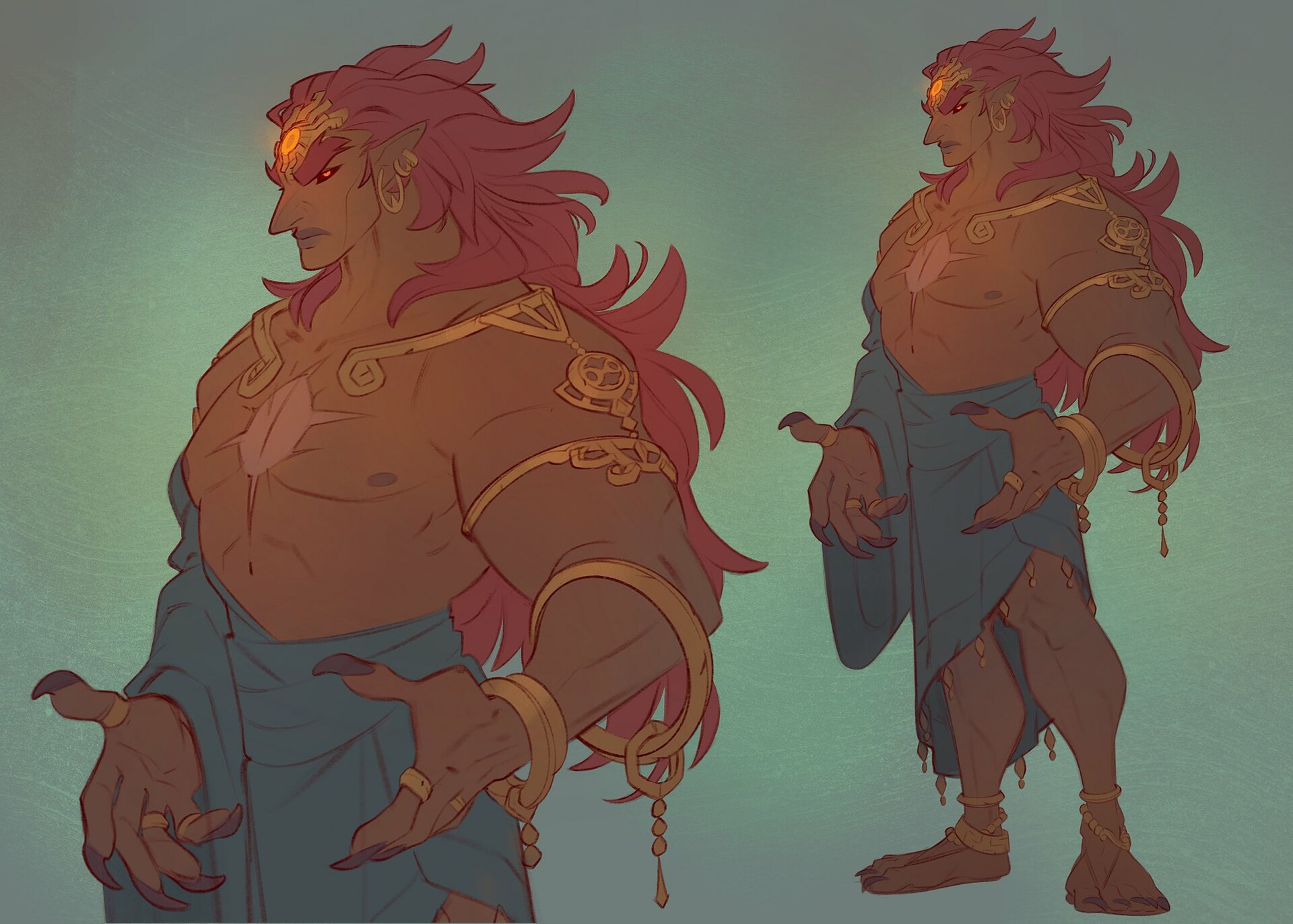 Artstation Rehydrated Ganondorf Botw Style