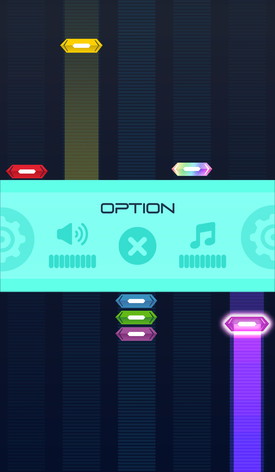 option menu mockup