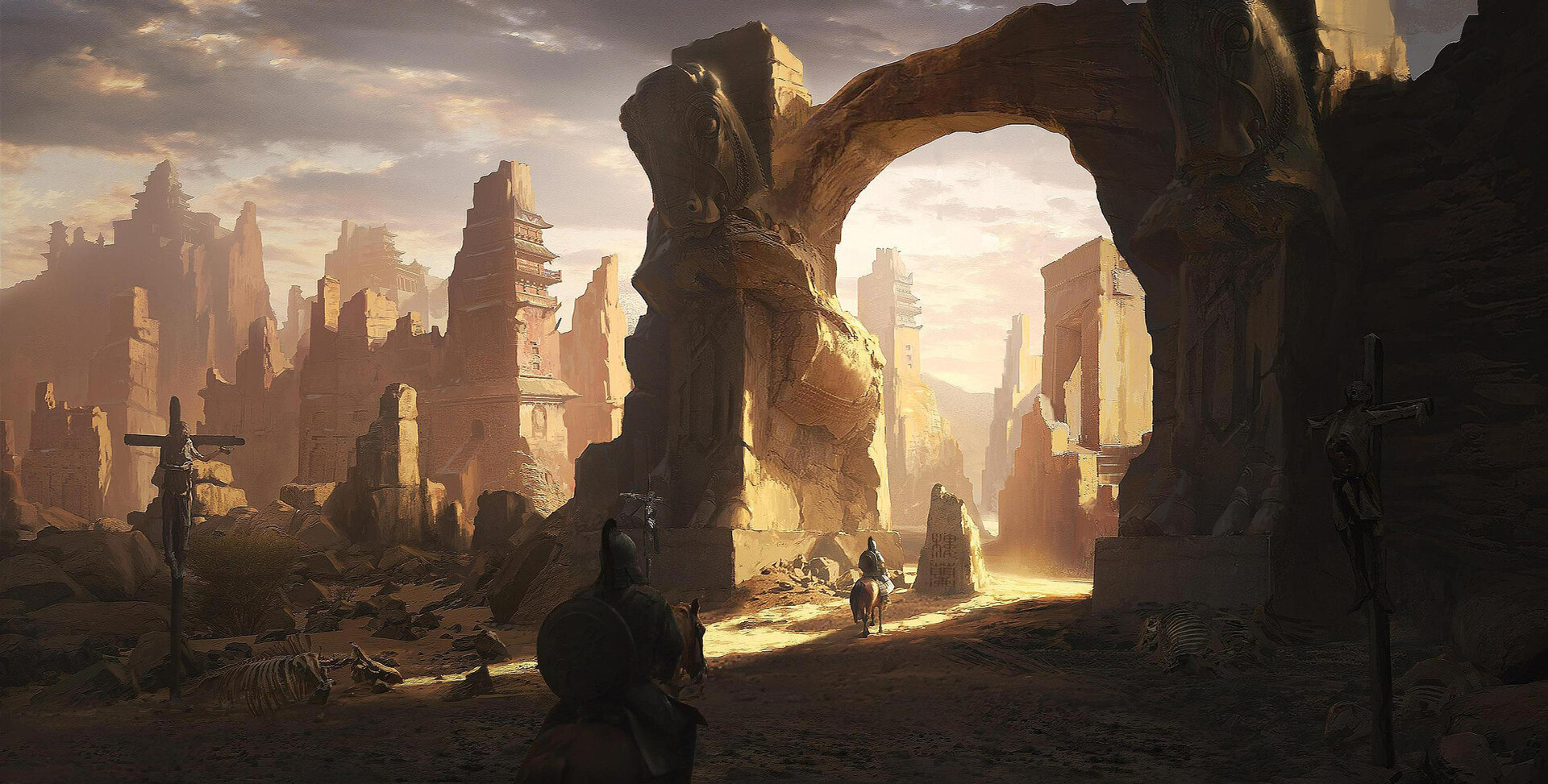 ArtStation - The ancient city of desert