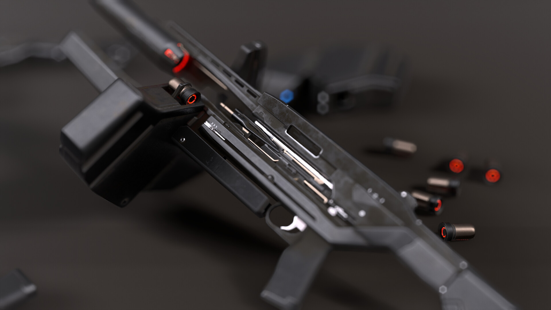 Artstation Project Borealis Pulse Rifle Remaster Leo Ratner