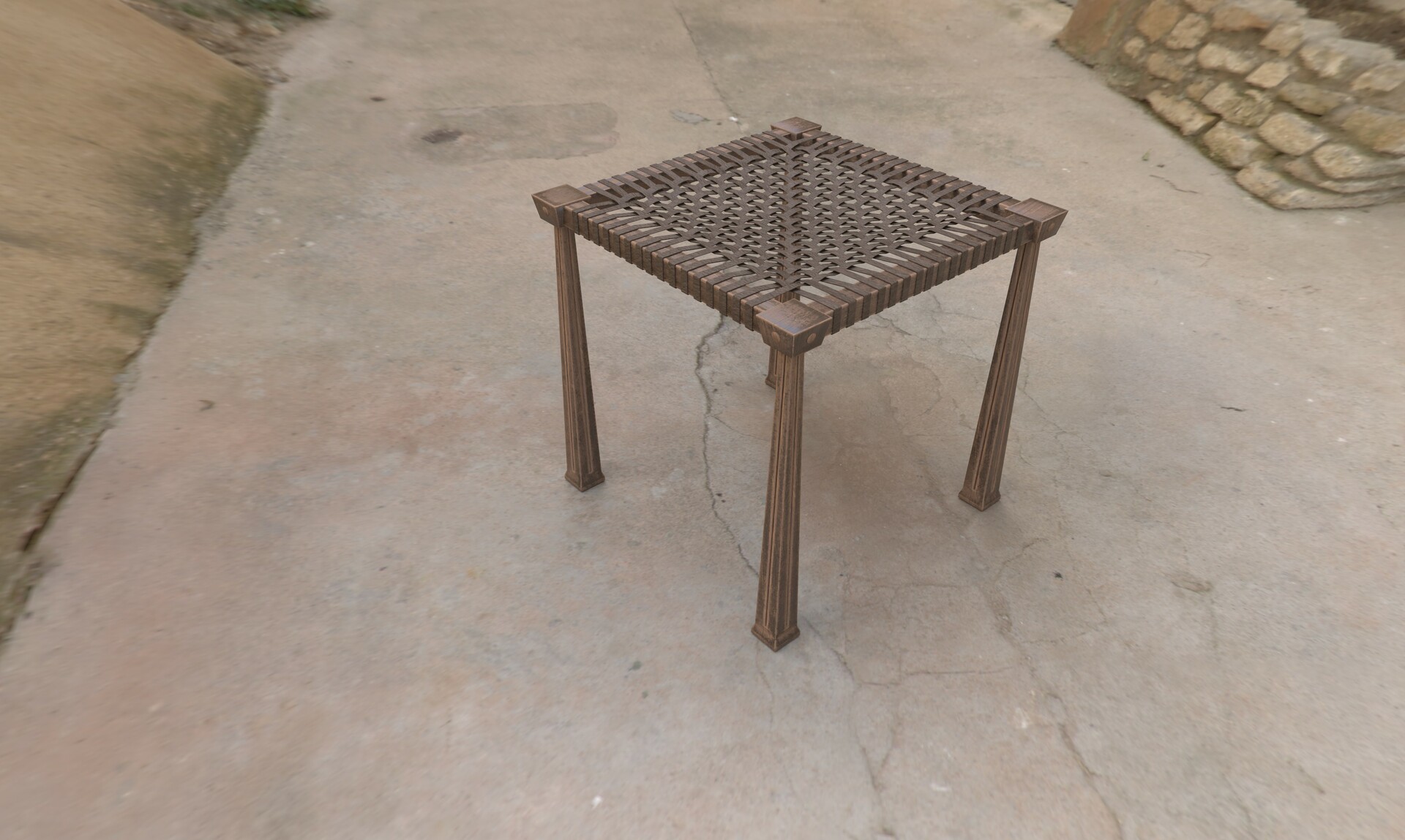 ArtStation Greek Stool