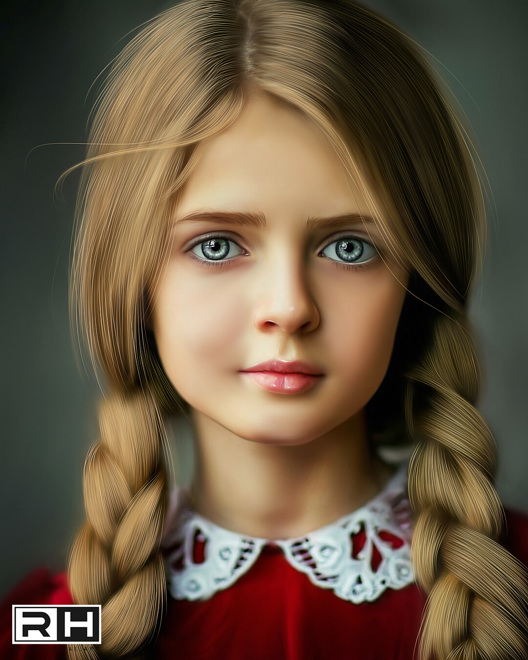 Девочка с голубыми глазами
