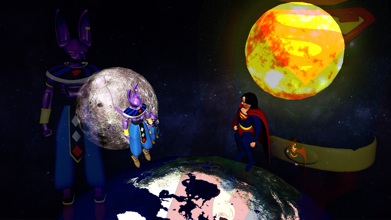 ArtStation Beerus vs Superman