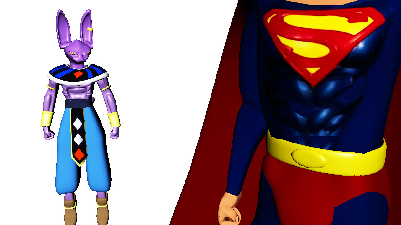 ArtStation - Beerus vs Superman