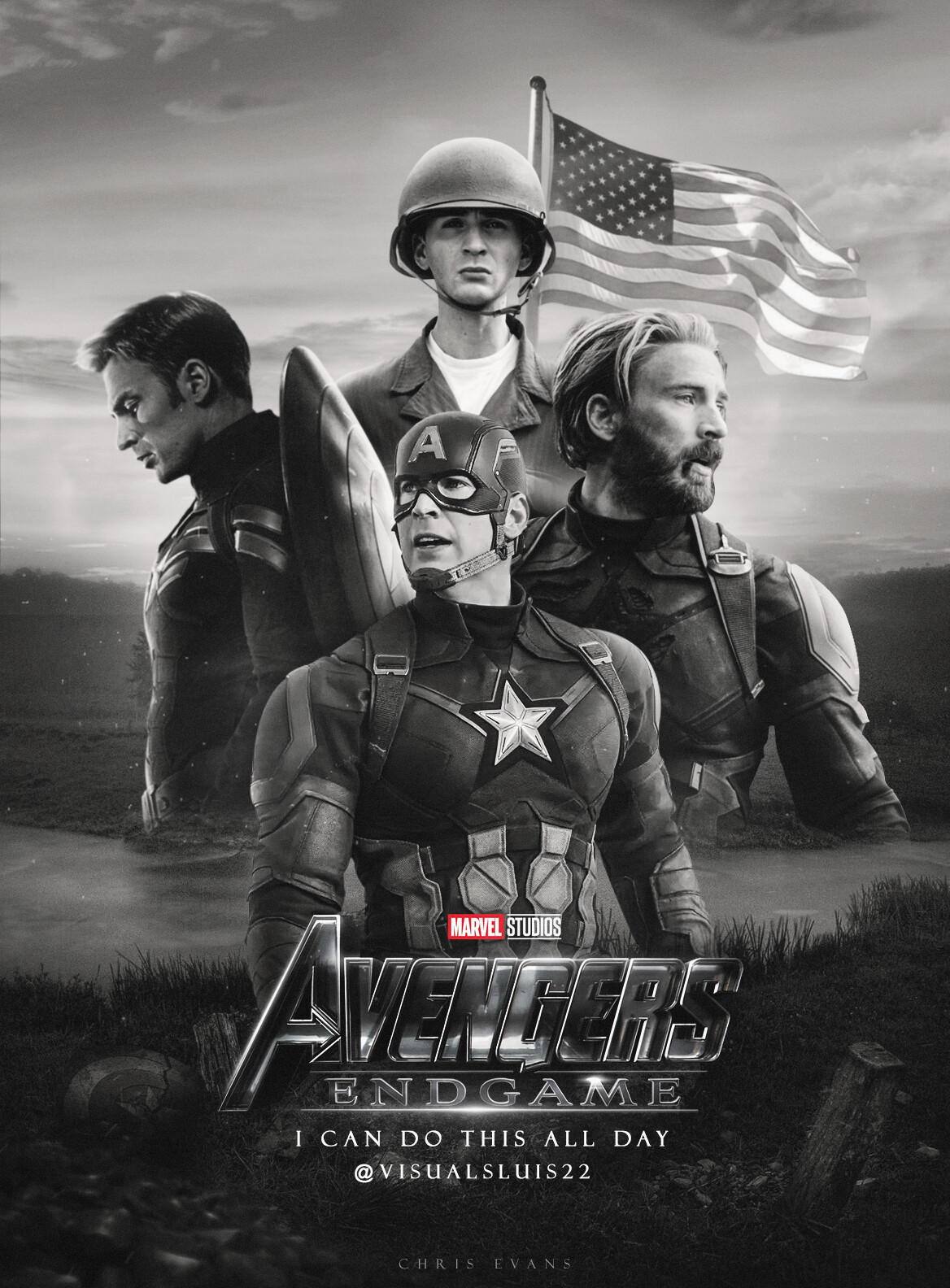 I Can Do This All Day Chrisevans Steverogers Captainamerica Avengers Marvel Superhero Posters Marvel Captain America Marvel Superheroes