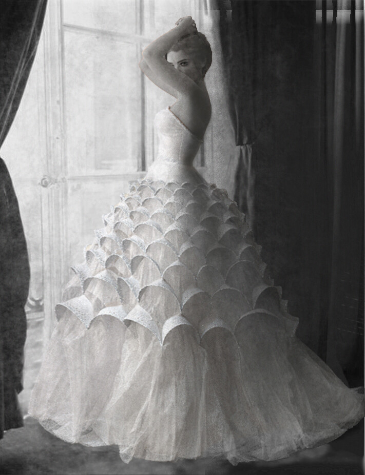 vintage dior wedding dress