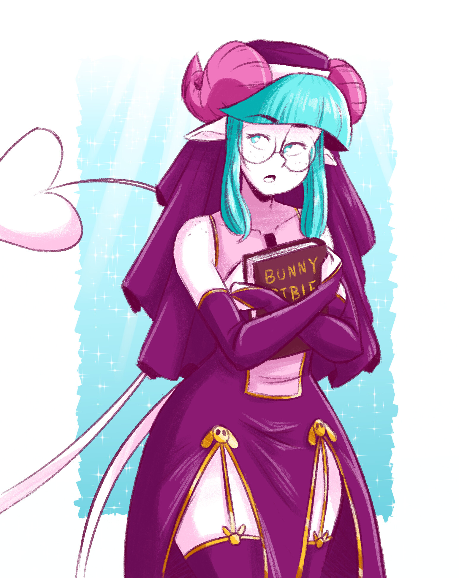 pink nun outfit