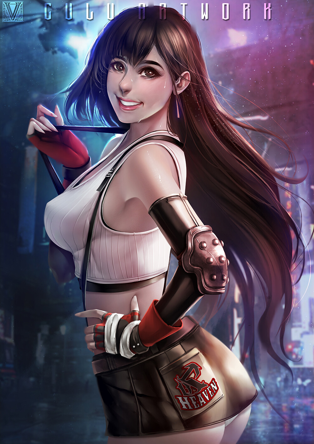 Get Wallpaper Artstation Fanart Tifa Final Fantasy 7 Remake Culu Artwork Free HD