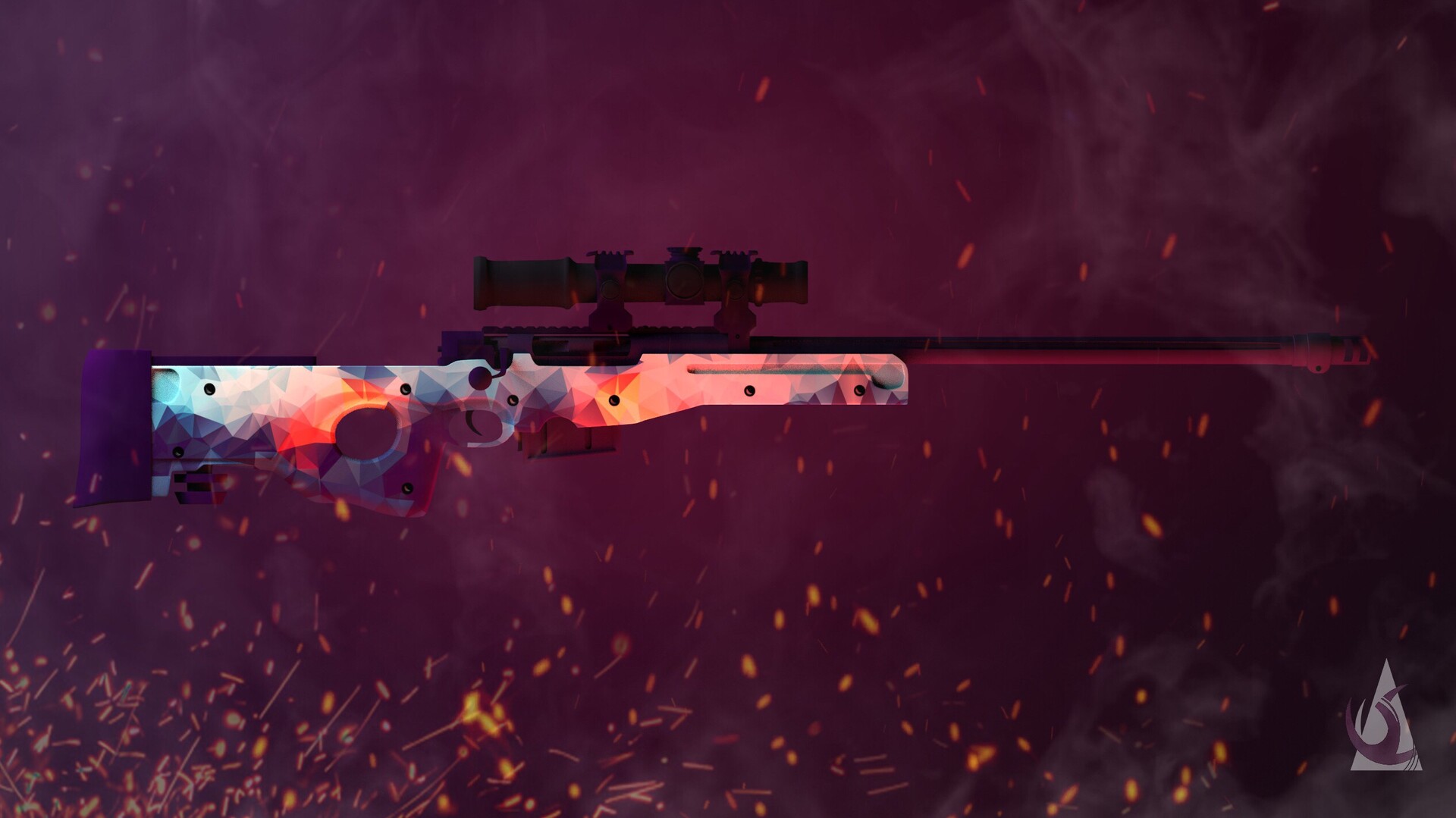 Artstation Crystal Finish Ice Finish And Gold Finish Awm Skin Akash Shahu