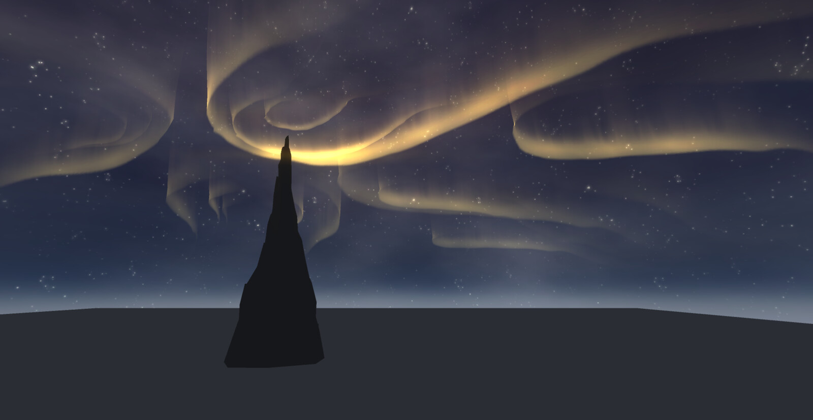 Duplicating the aurora and adding the first colors in.