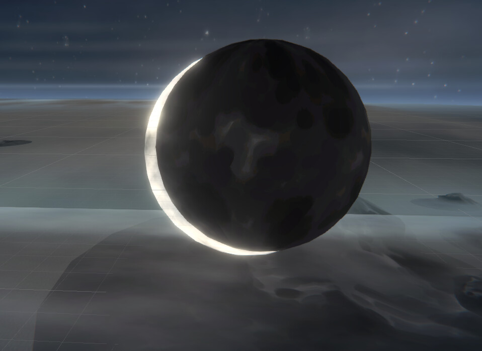 Adding the moon.