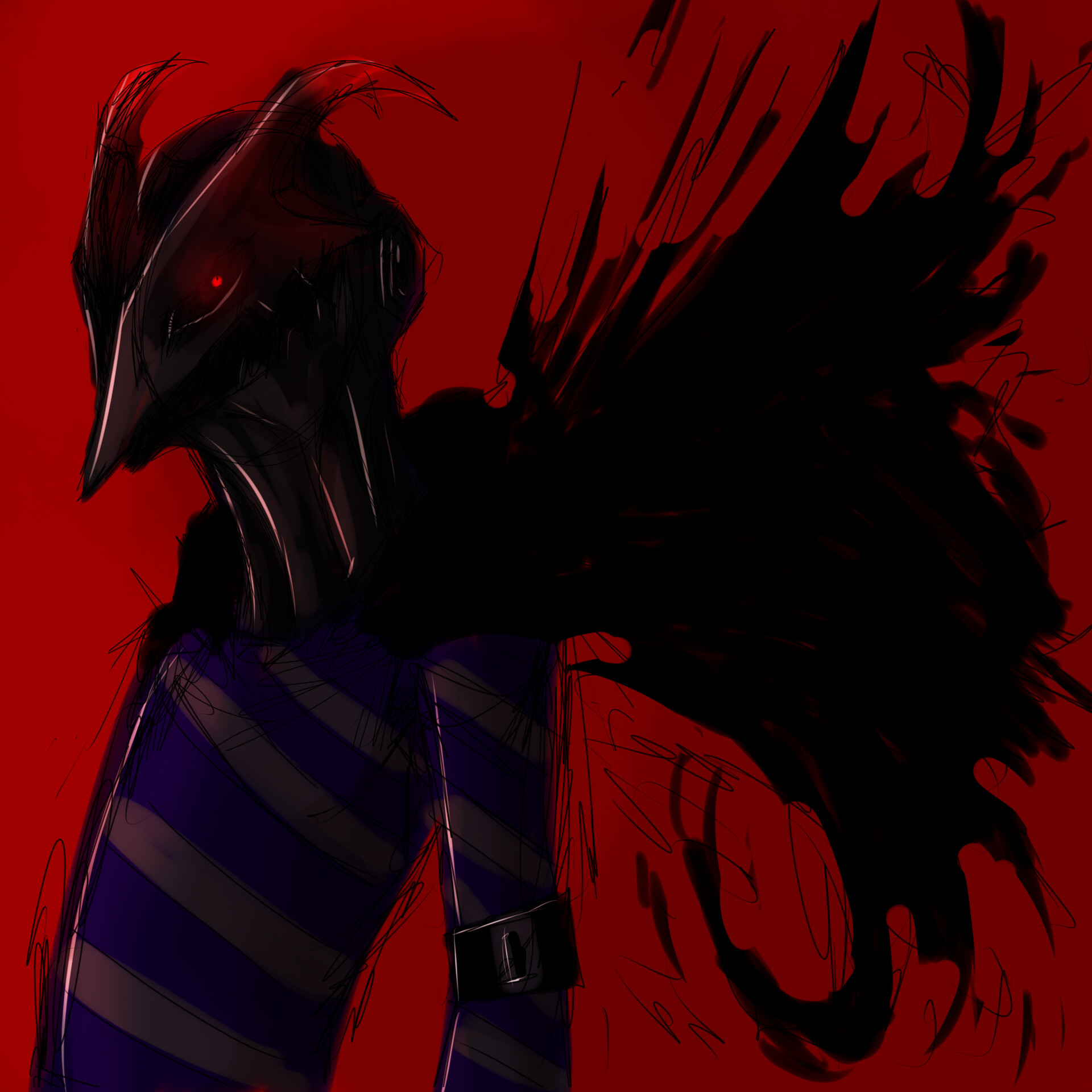 Artstation Crow Persona 5 Nevan Raynes