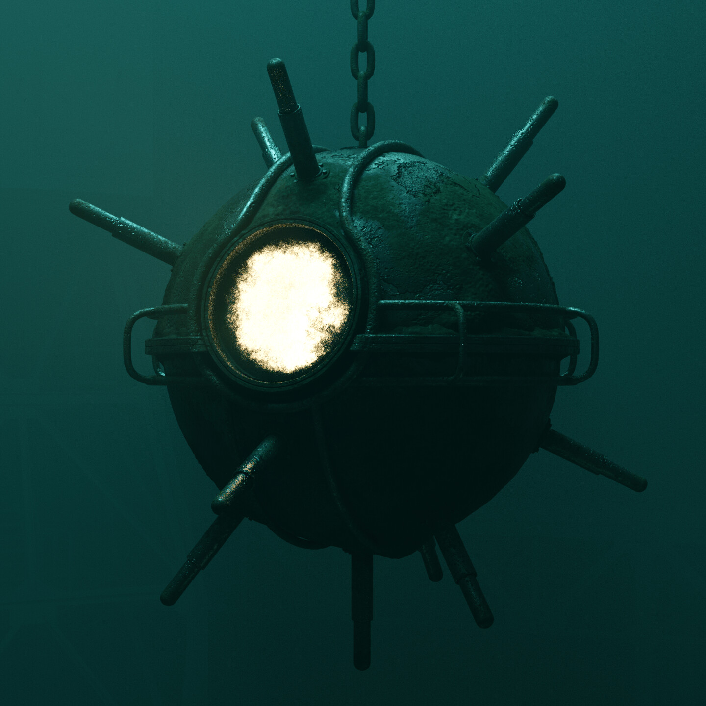 ArtStation - sea mine shelter