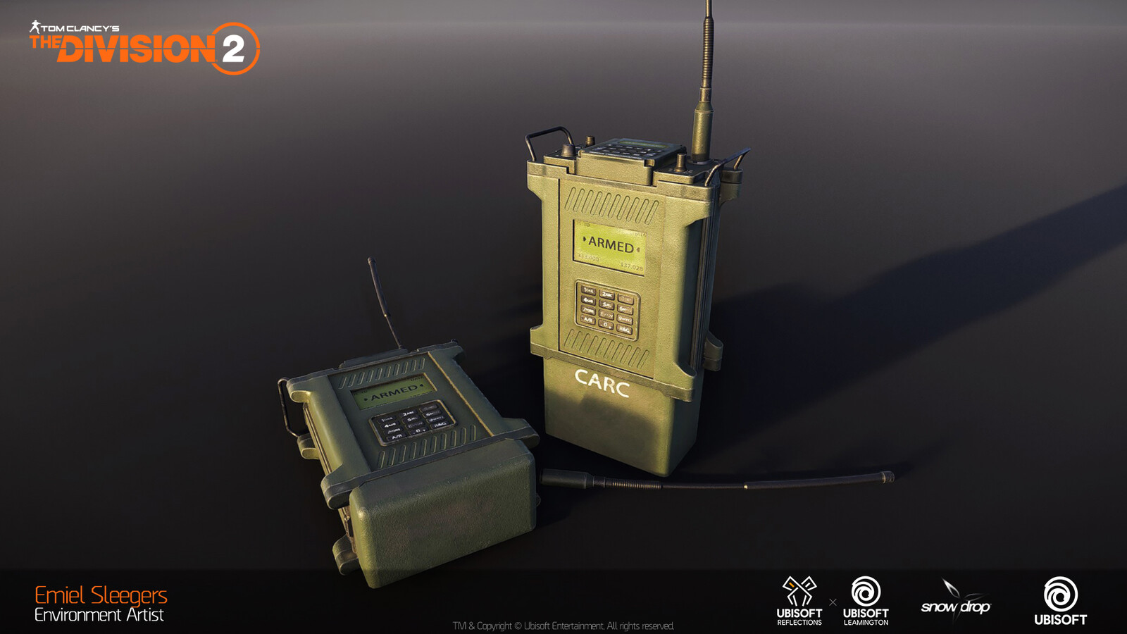 Military portable radio/bomb trigger
