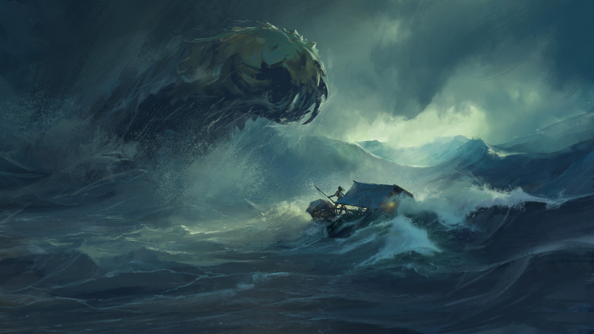 ArtStation - Stormy Ocean