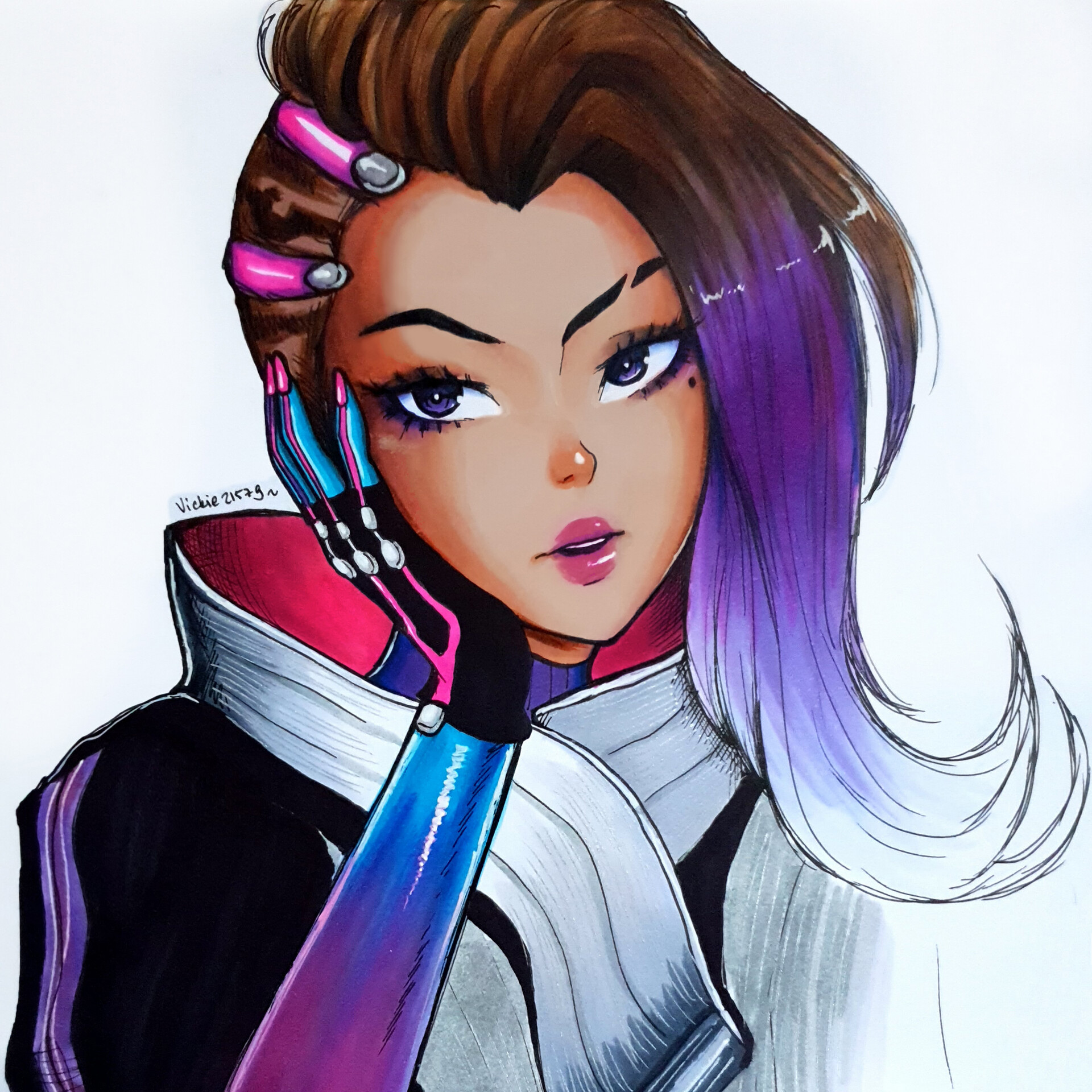 Sombra by Vickie r/ImaginaryOverwatch