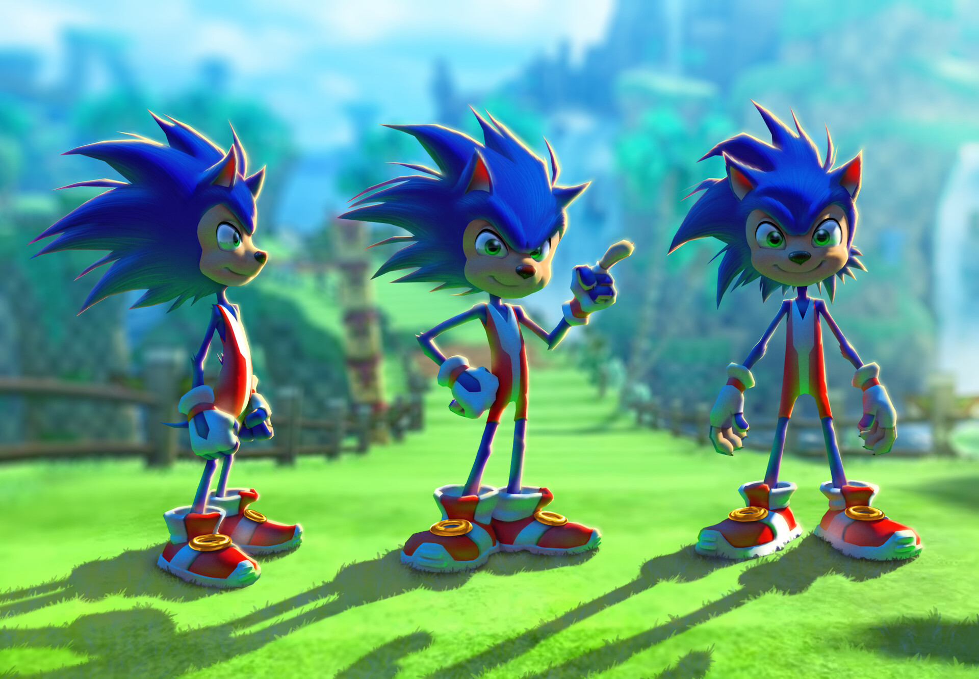 ArtStation - Sonic The Hedgehog Movie - My Concept Art of Sonic