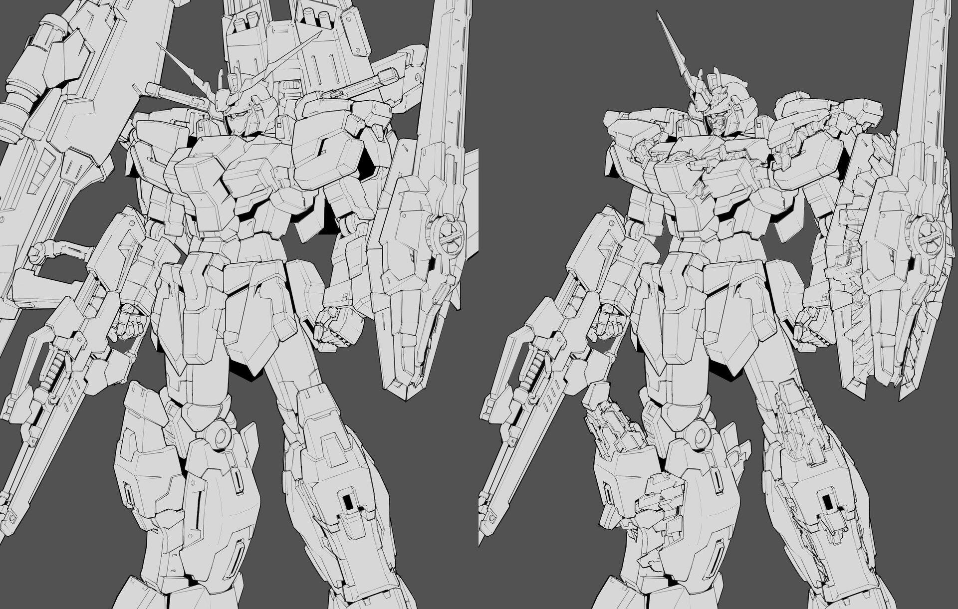 Artstation Unicorn Gundam Fanart Zih Lian