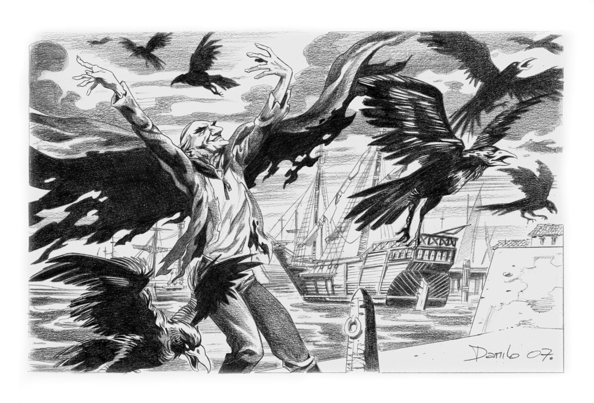 Pirates of Freeport
Pencil illustration.